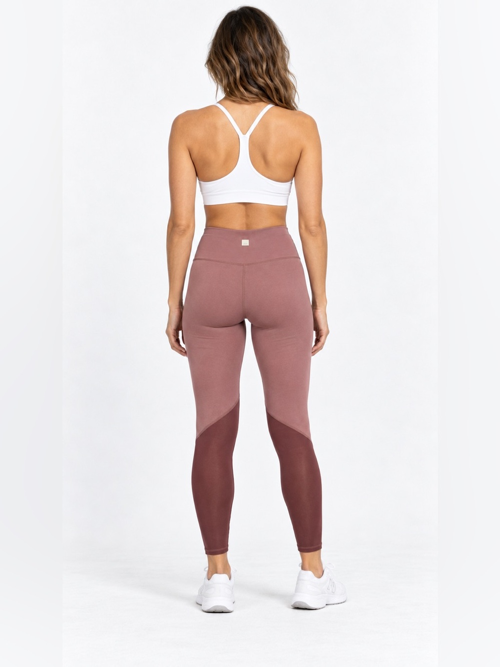 Vuori High-Rise Colorblock Mesh-Panel Leggings – Estimated Size Small